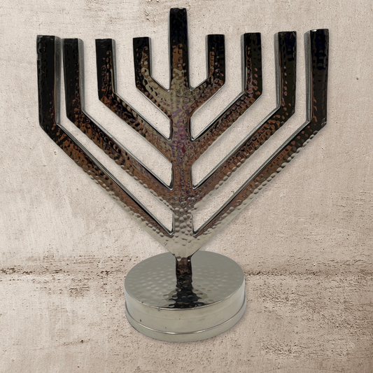 Metal Rambam Menorah